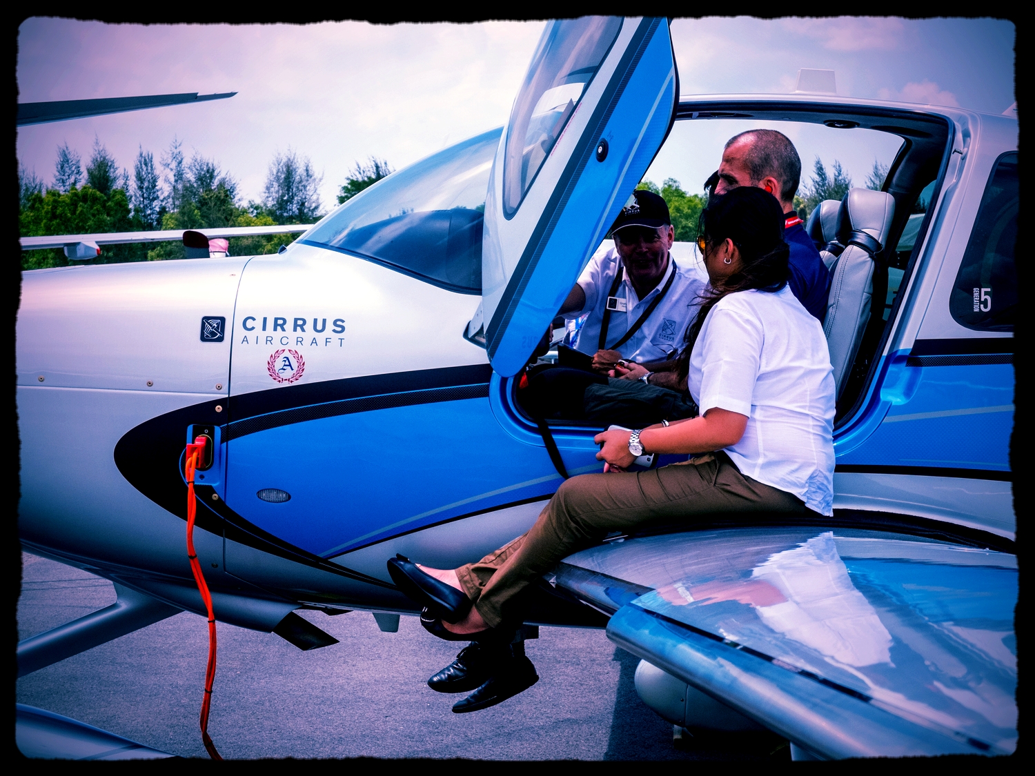 Thailand-based Cirrus SR22T at Singapore Airshow 2014