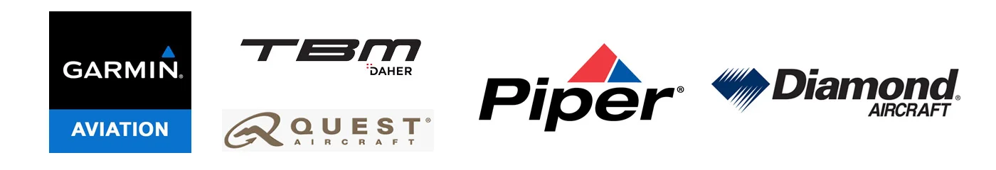 Authorized Sales and Service Support for the above leading aircraft brands in Singapore, Malaysia (All above brands) and Indonesia (Piper & Quest only)