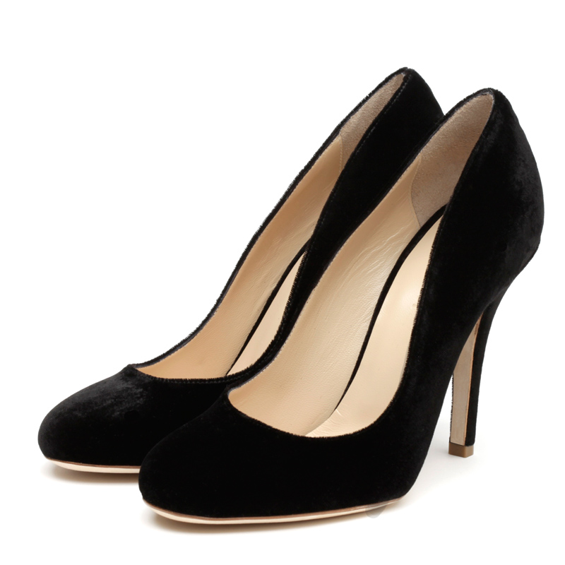 Elle Black Velvet Pumps — Liam Fahy 