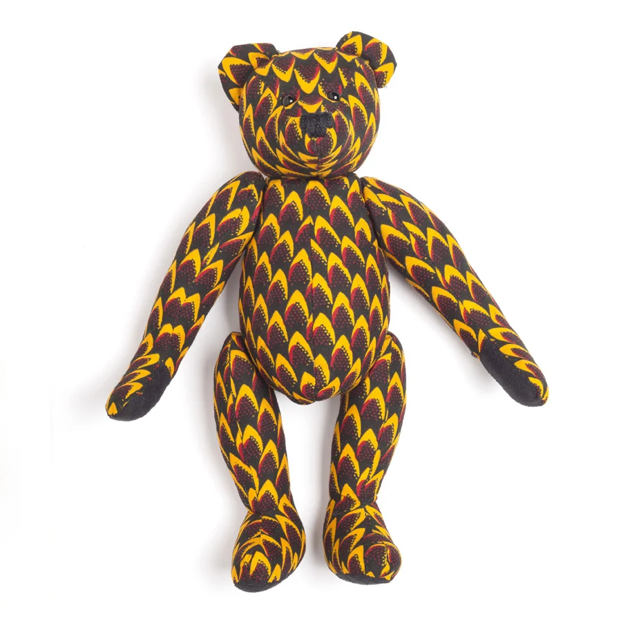 Java Print Hand Made cotton Teddybear