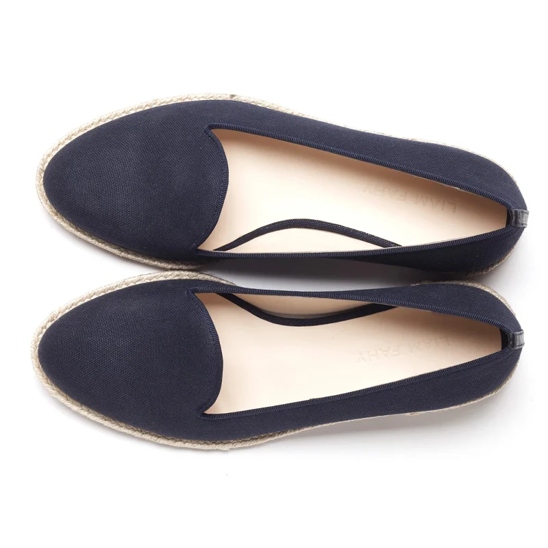 LF0110A Christina navy canvas raffia Top.jpg