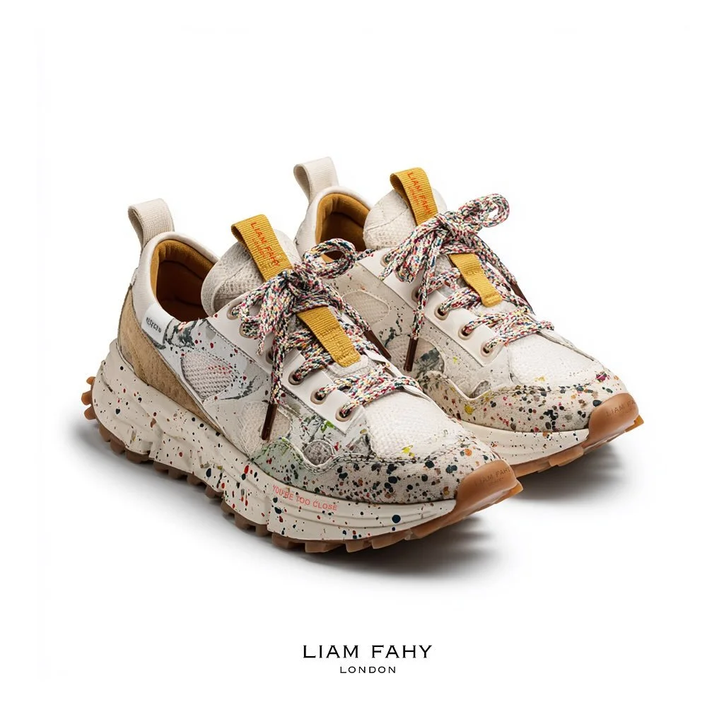 I scream, you scream we all need some .....
.
.
.
.
.
.
- gum rubber outsole, splattered recycled eva mix midsole, nylon/cotton recycled uppers and leather trims with thick speckled lace
- baseball cap with recycled fiber mix
- Madagascar vanilla ice