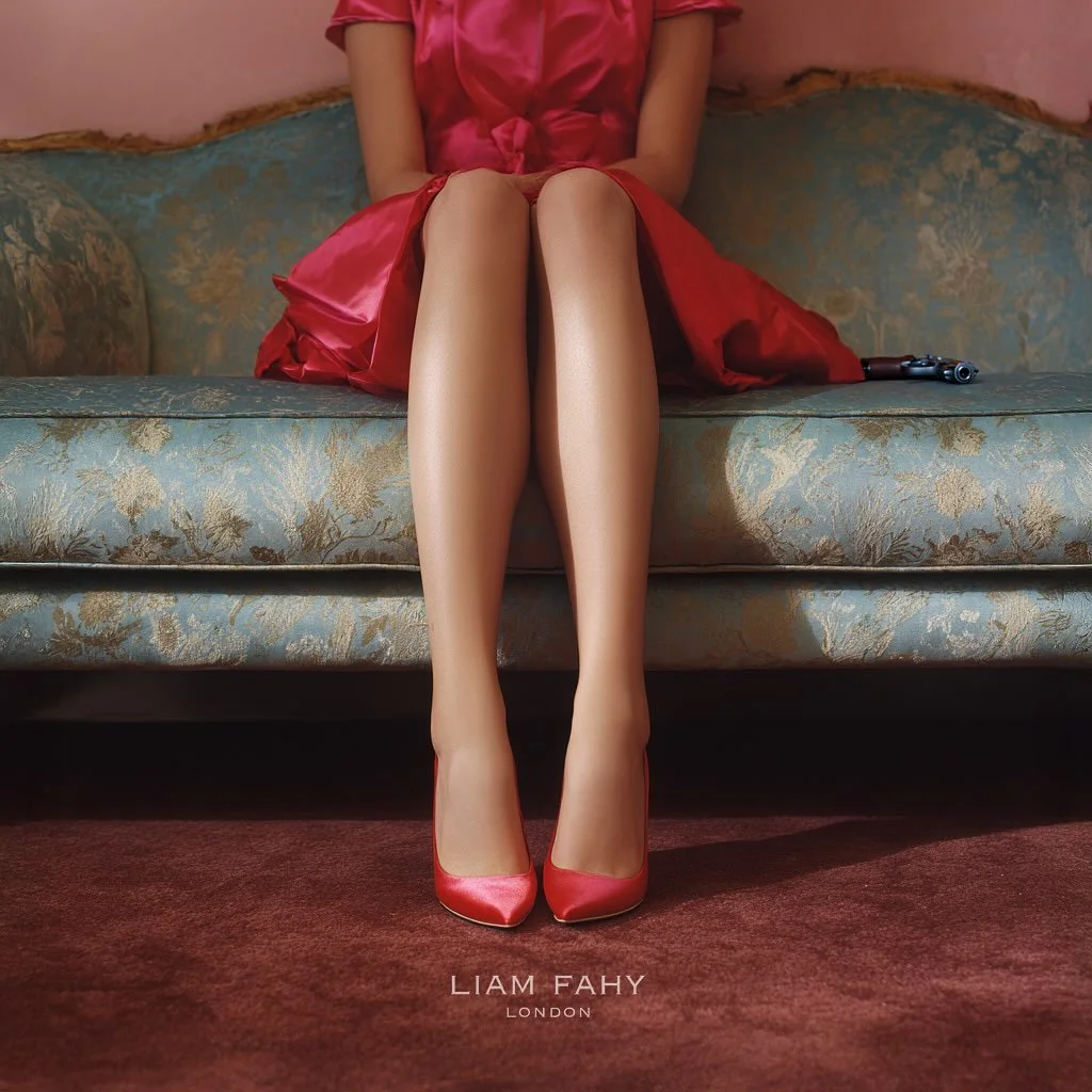 My baby shot me down...
(What&rsquo;s going on here? Wrong answers only please)
.
.
.
.
.
.
.
.
- Pink Elle satin pump. whole cut upper with 105mm Jourdan heel and cuoio sole.
- vase with gold painted logo detail
- vintage pink leather bag, revolver 