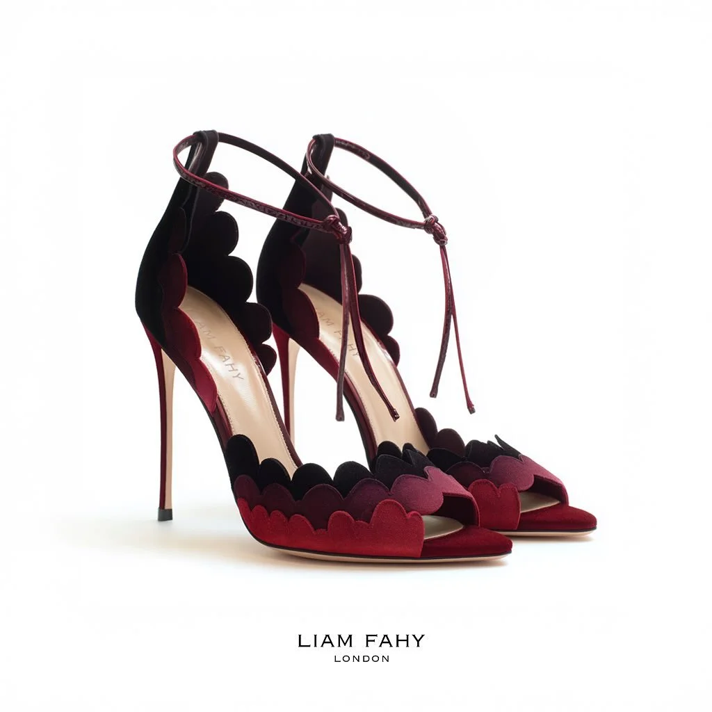 Hard to let you go...
(Tag a friend you love ❤️)
.
.
.
.
.
.
- 👠 Gradient suede upper, 115mm jourdan heel with cuoio sole and leather lining.
- 👛 Burgundy gradient suede clutch with enamel acrylic and nickel details
- nickel and enamel cherries 🍒 