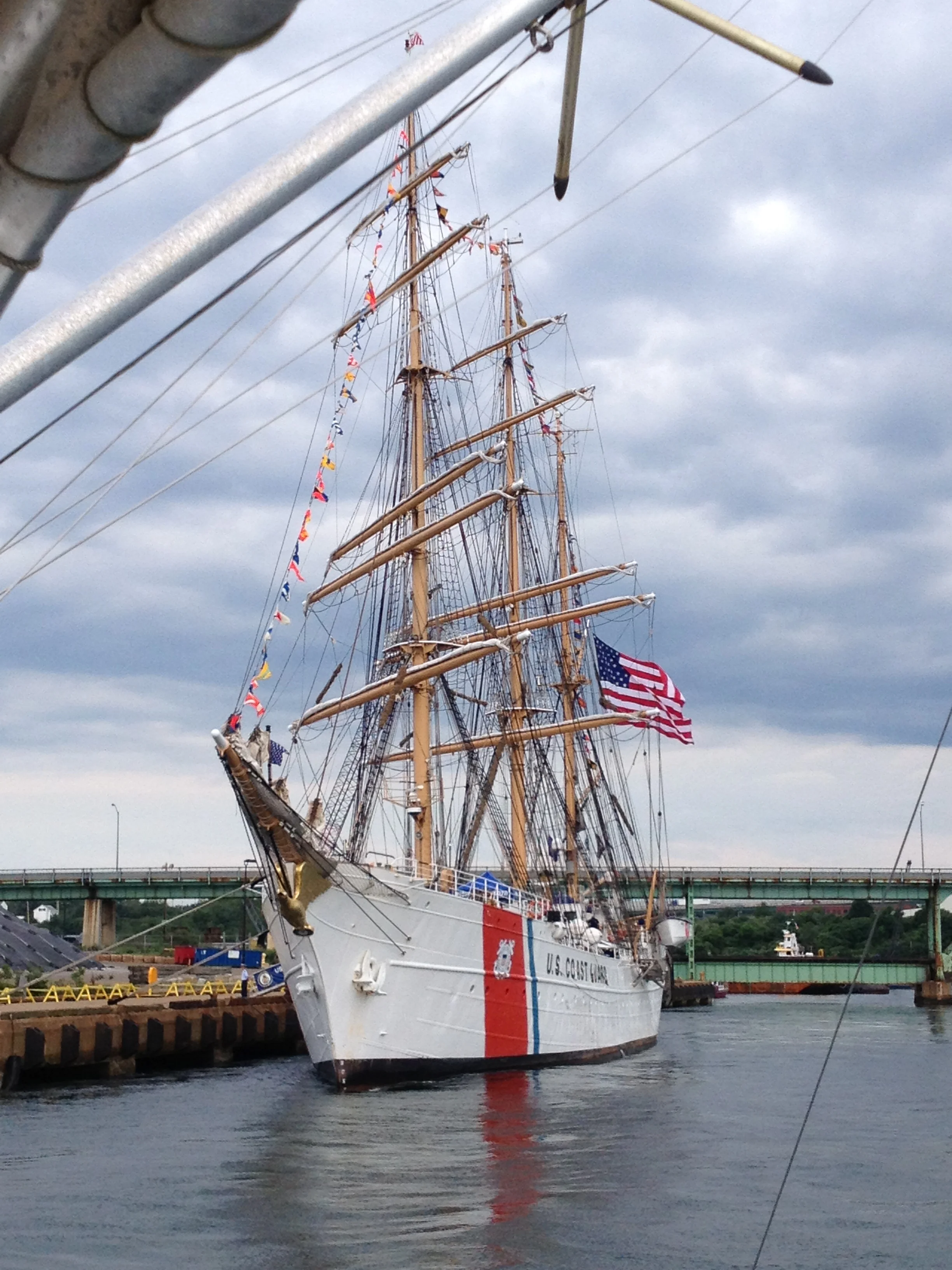 USCG Eagle from aboard Northern Lights