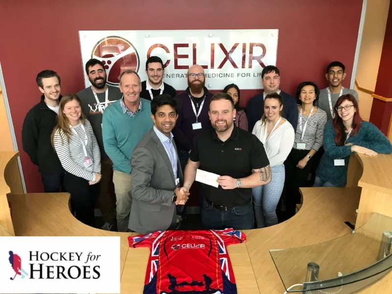 Hockey for Heroes renews sponsorship with Celixir
