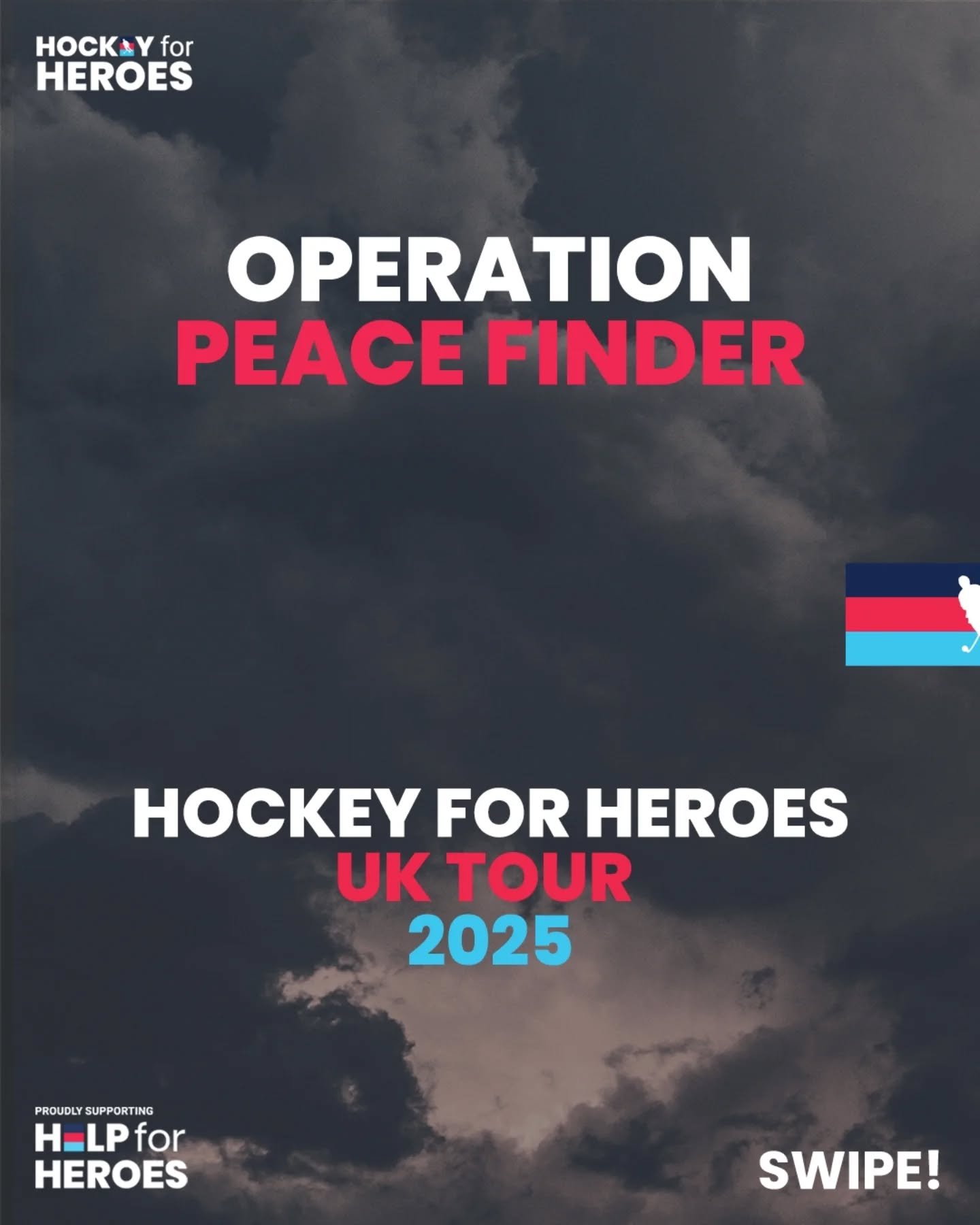 Over the next few weeks we will be revealing more information about our upcoming tour: Operation Peace Finder. 
SWIPE to learn about our objectives and challenges this year! 

#hockeyforheroes #hockey #helpforheroes #oppeacefinder