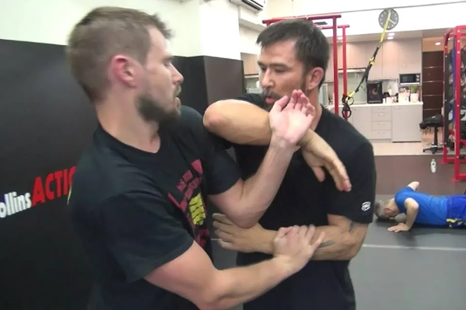 Sifu Chris Collins and Brett Slansky During Guo Sau at the Hong Kong Wing Tsun Association Headquarters