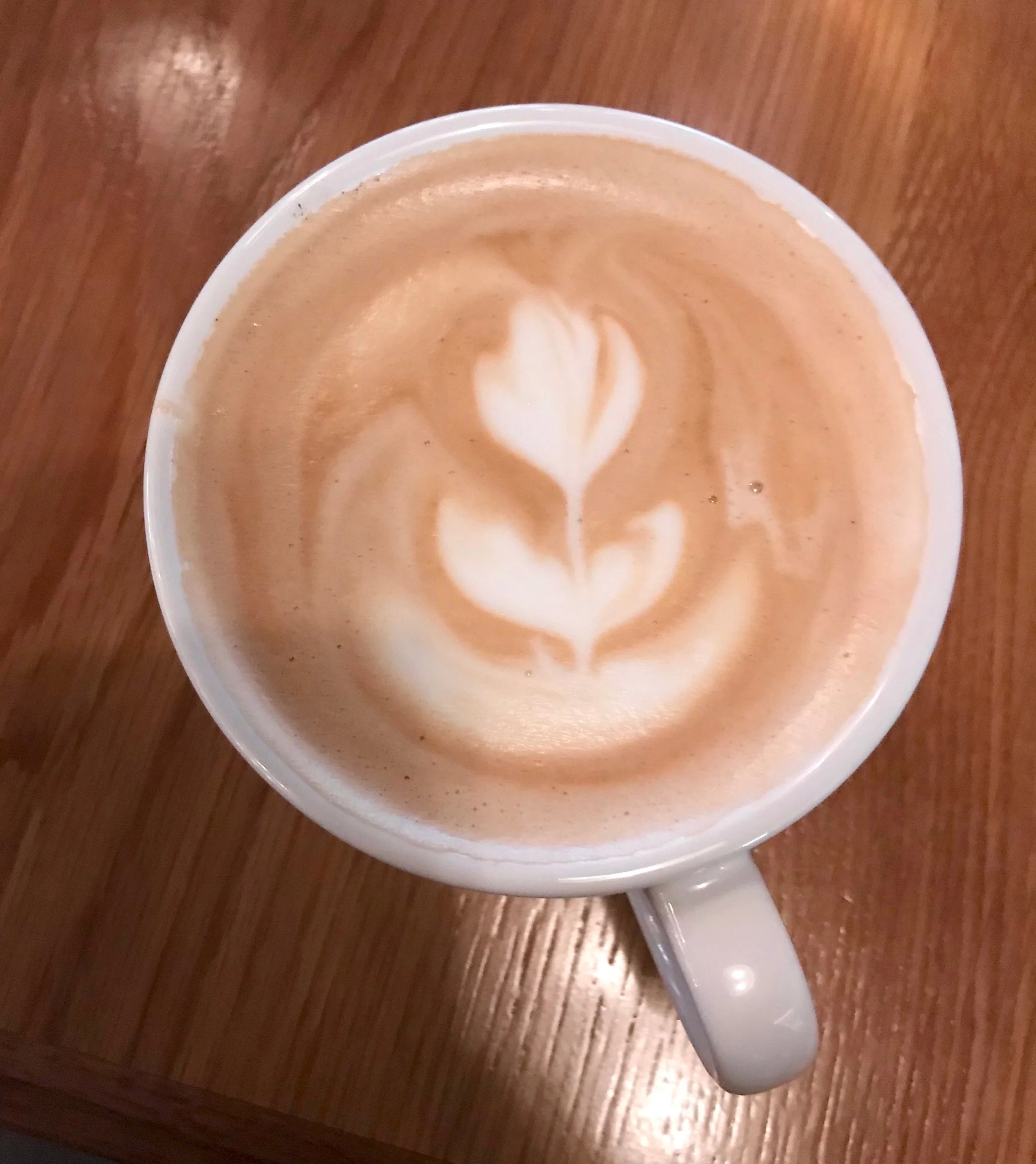 Burnt sugar latte :) not the best photo, I was too excited...