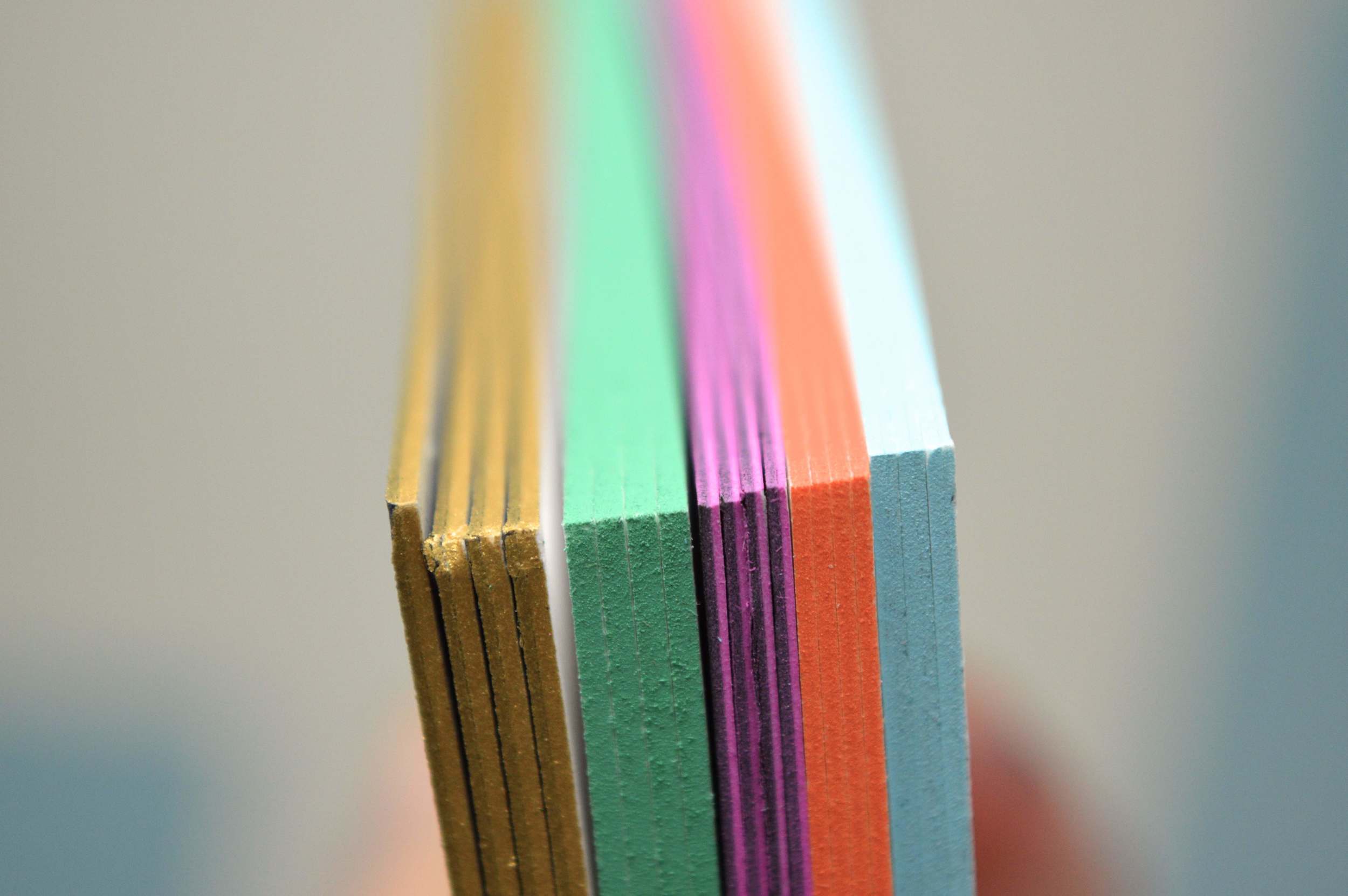 We can edge tint in any color ink. The thicker the better.