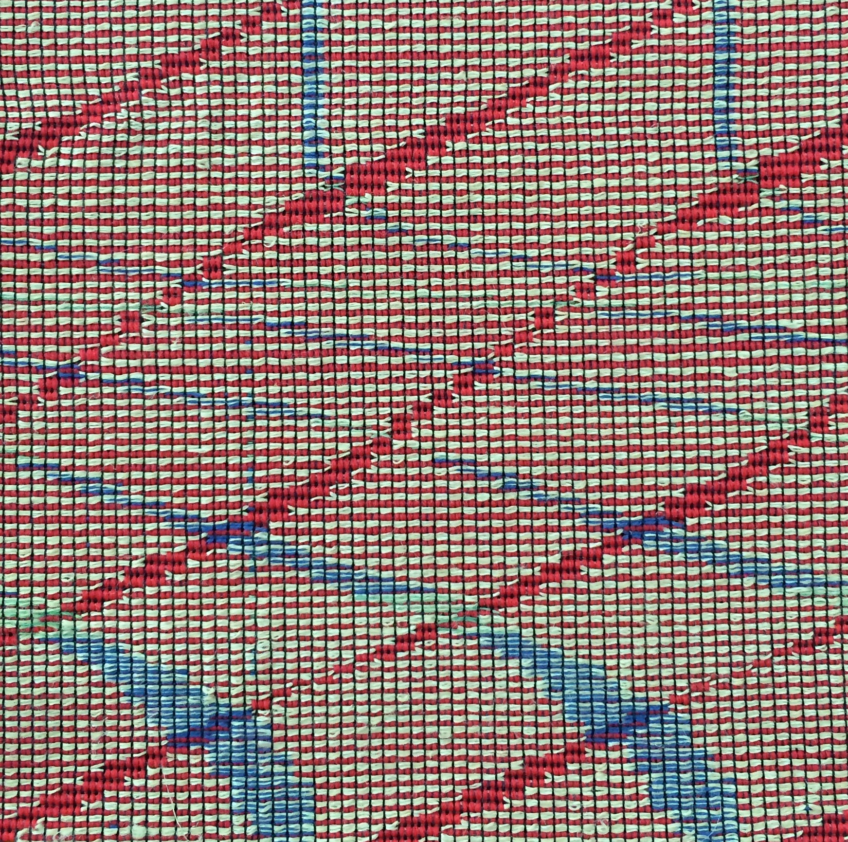 Dobby Woven, 2016. Linen, cotton, wool. 