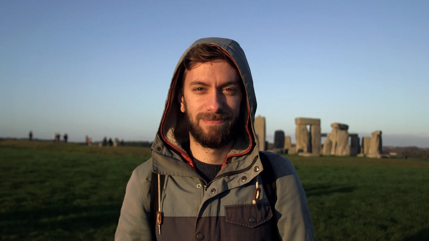 Mike at Stonehenge