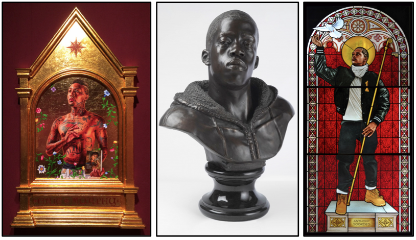 "St. Gregory Palamas" Collection of Edward Tyler Nahem, New York / "Houdon Paul-Louis" Brooklyn Museum / "Saint Remi" Galerie Daniel Templon, Paris