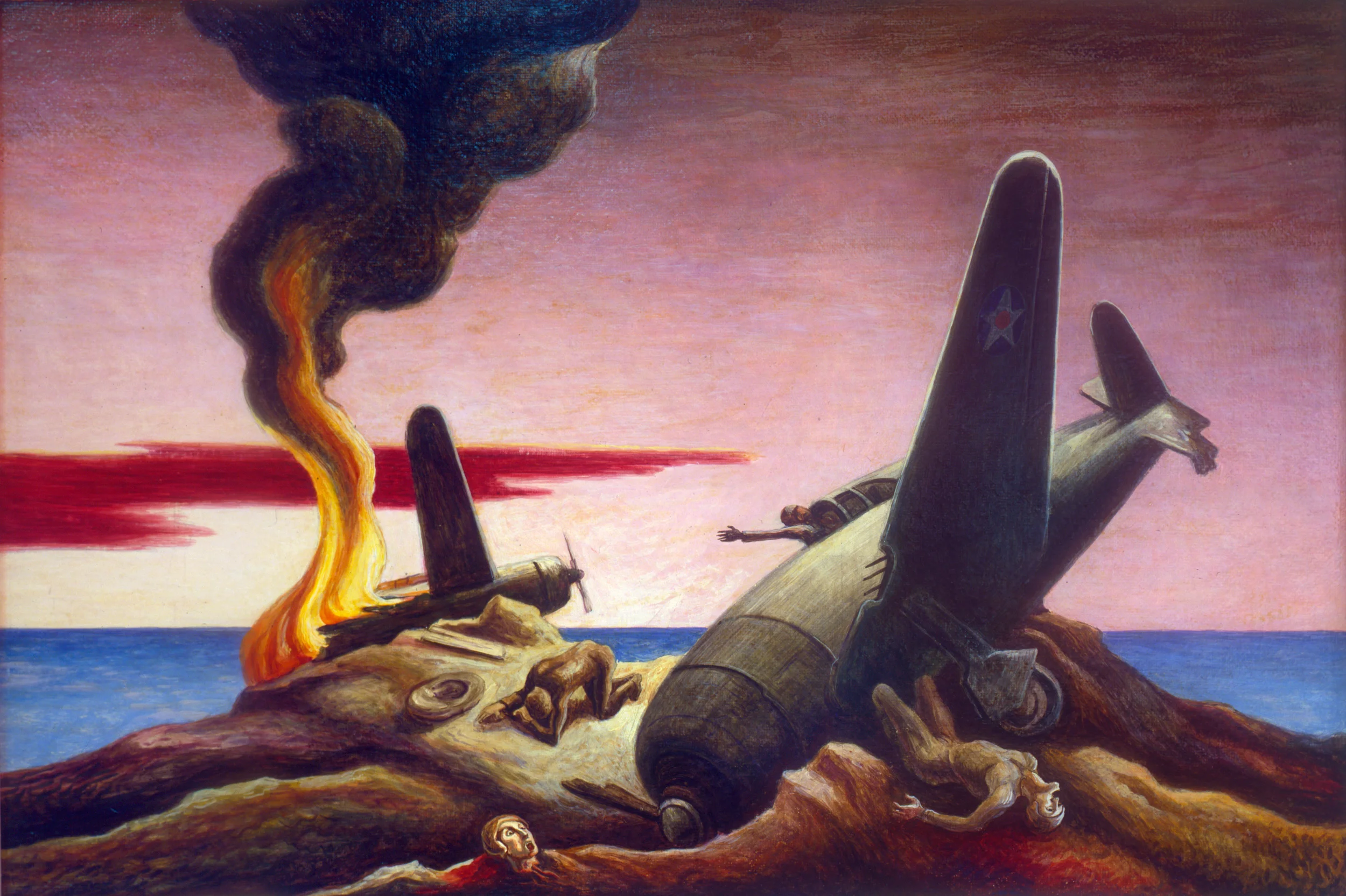 "Indifference, Year of Peril," 1944, Oil on canvas, 21 x 31" State Historical Society of Missouri, Columbia