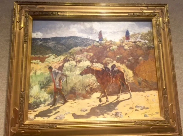 Walter Ufer, "Drilling Homewards" Oil on canvas, 20 x 25" Estimated $500,000-$700,000