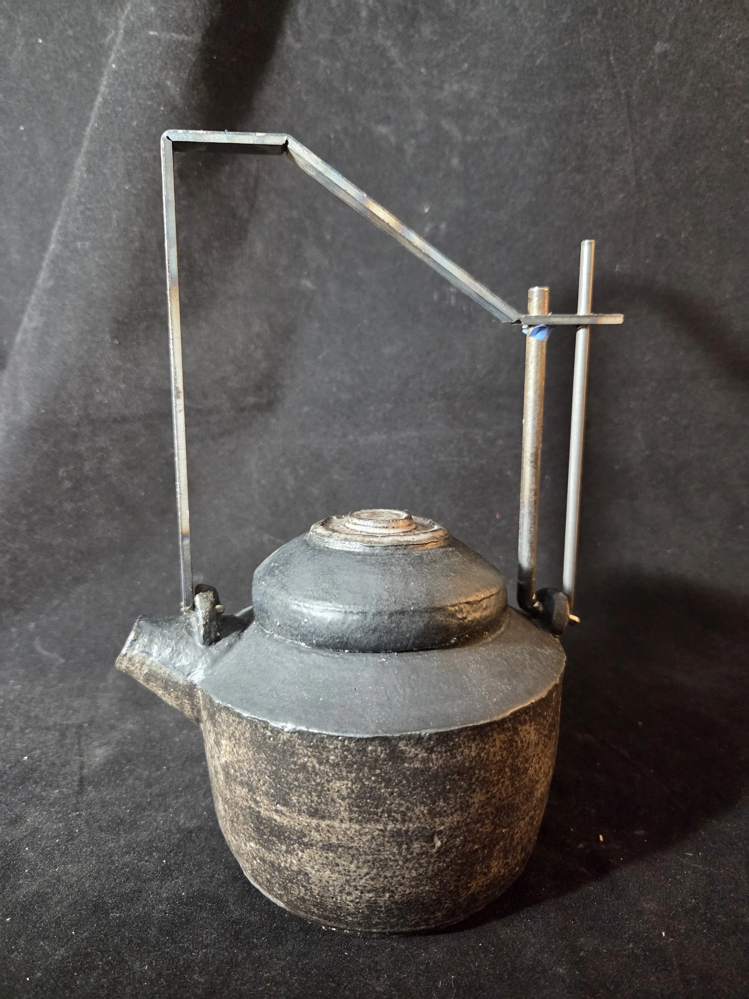 Handcrafted Artisan Teapot with Iron Handle