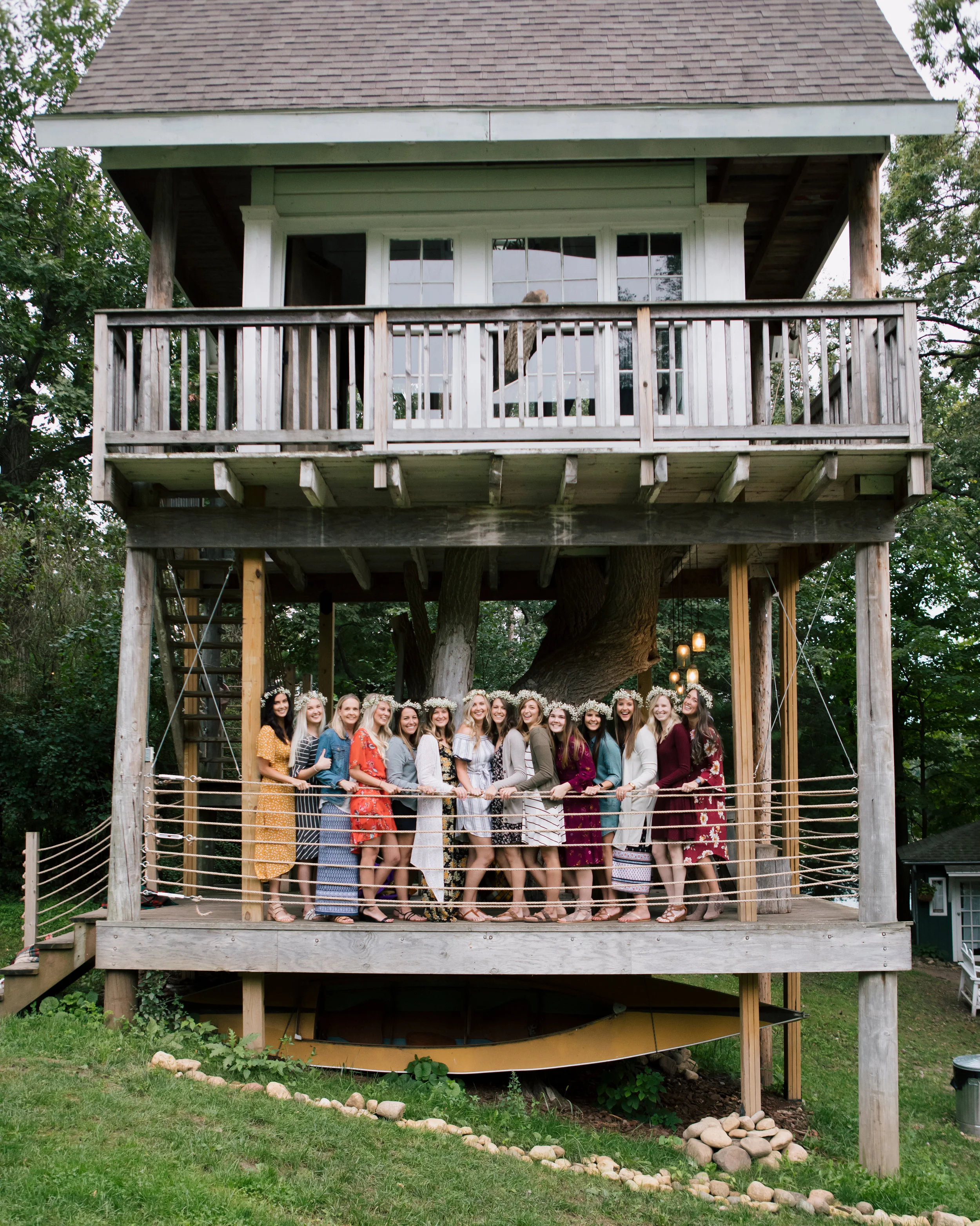 Glamping Bachelorette at Camp Wandawega in Wisconsin
