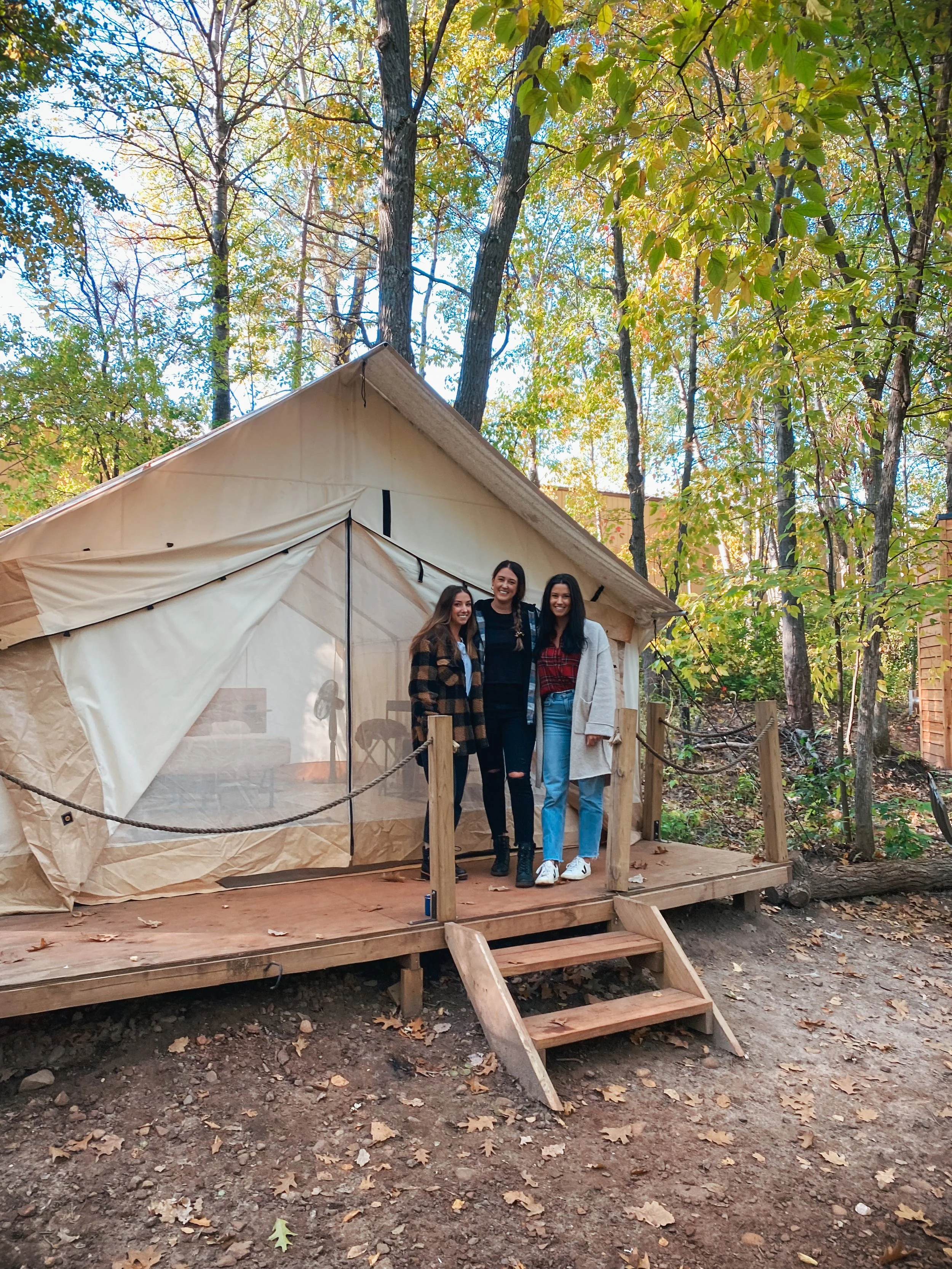 Cuyuna Cove Glamping Tents - a Fun Fall Stay in Crosby, Minnesota