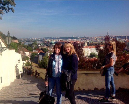 Mentoring is fun in luxurious surroundings. With Jean Thompson in Prague (photo - worklondonstyle)
