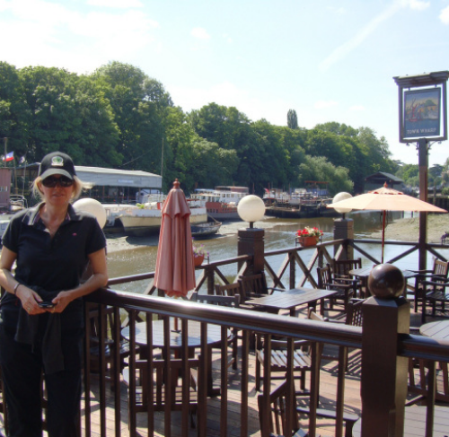 Two famous pubs need sidestepping if one is to reach your destination; the London Apprentice followed shortly by friendly greetings of the locals at The Town Wharf. (photo - worklondonstyle)