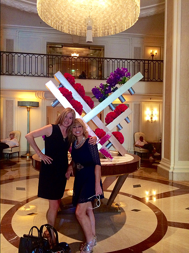 Dinner at the Beverly Wilshire Four Seasons Hotel in Los Angeles with Nance Rosen.