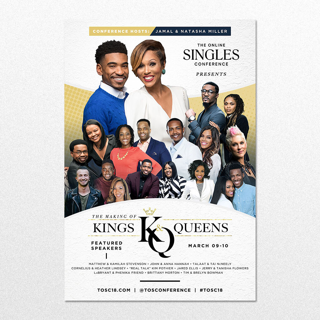 The Online Singles Conference was a MAJOR success this year! Super proud of Jamal &amp; Natasha Miller for empowering thousands from all over the world to approach relationships God&rsquo;s way. We were privileged to do a few promo deliverables for t