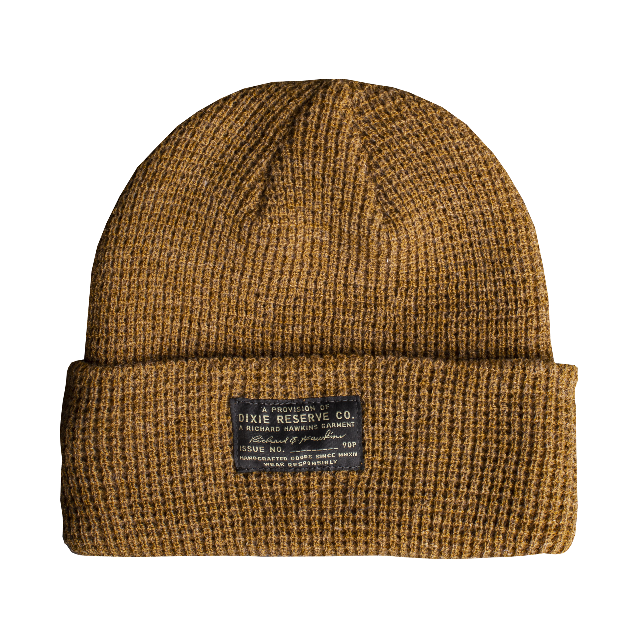 drco mustard waffle knit cap.png