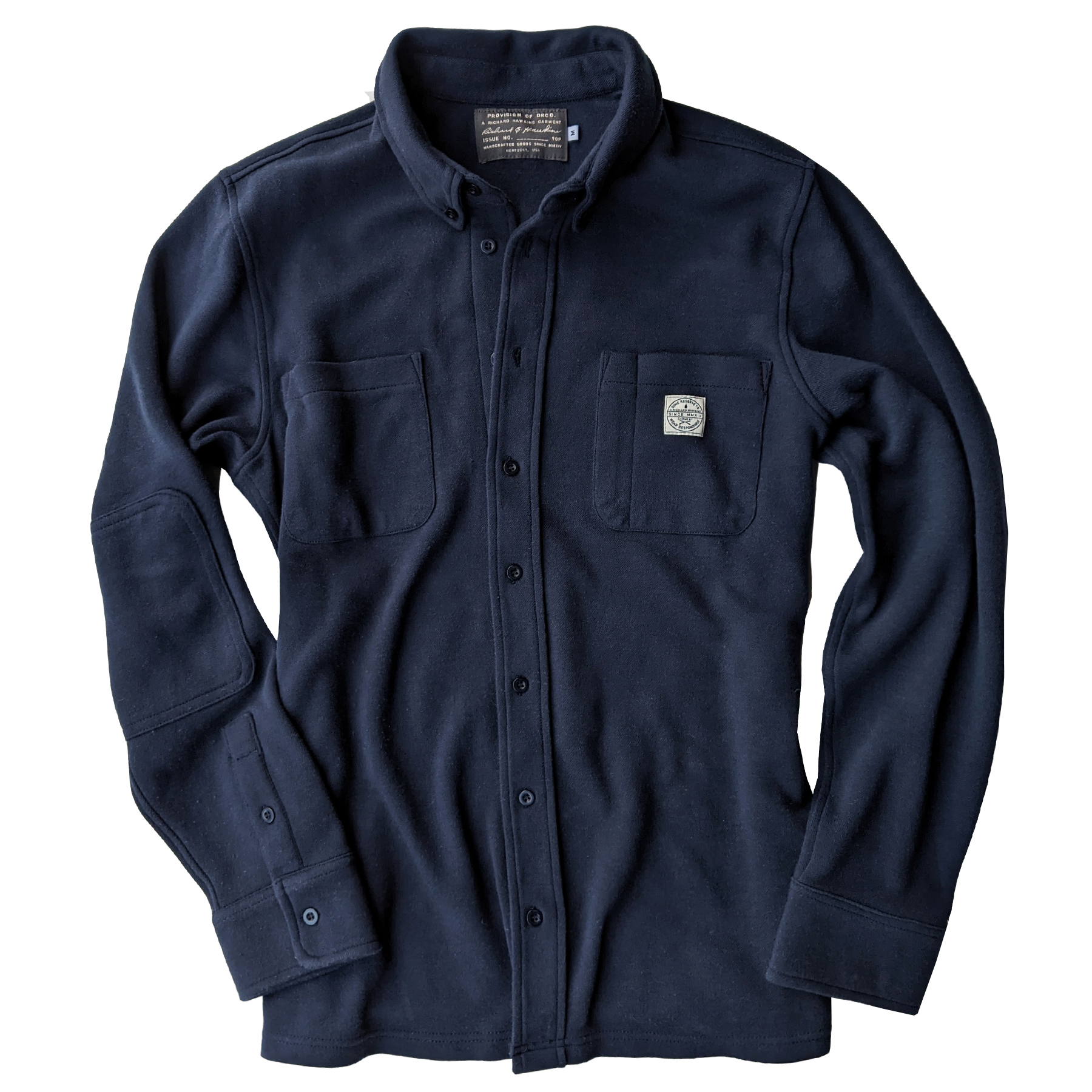 drco navy fleece botton down front.png