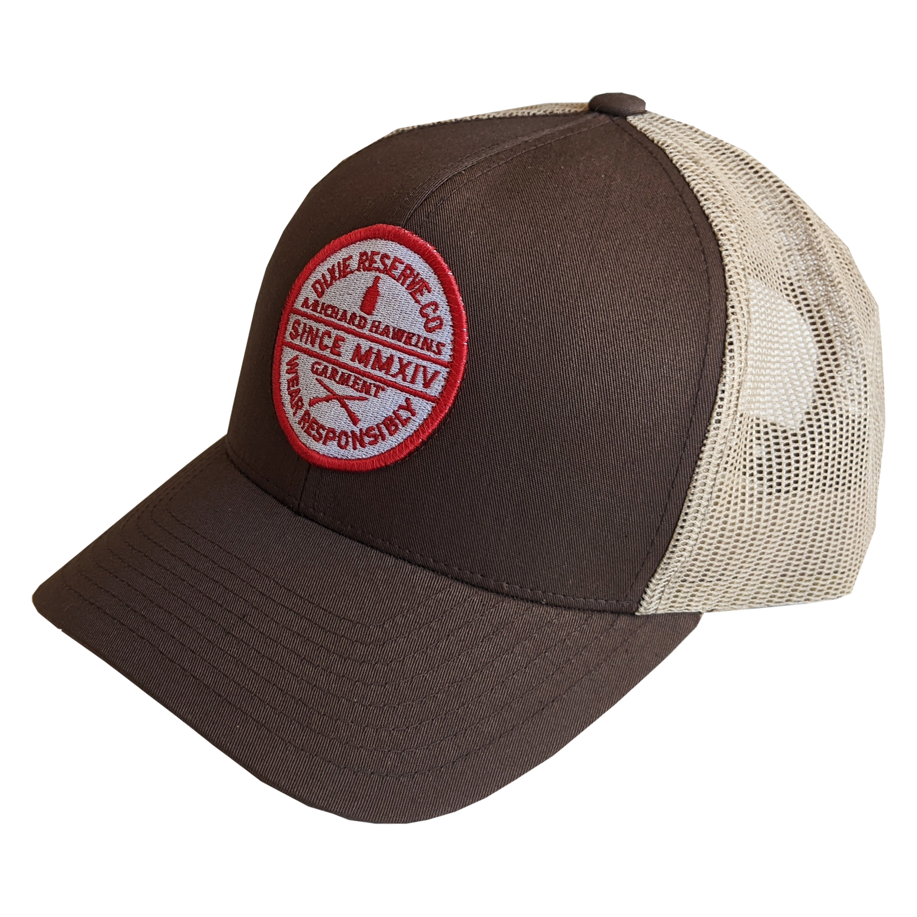 drco richard hawkins logo patch hat brown.png
