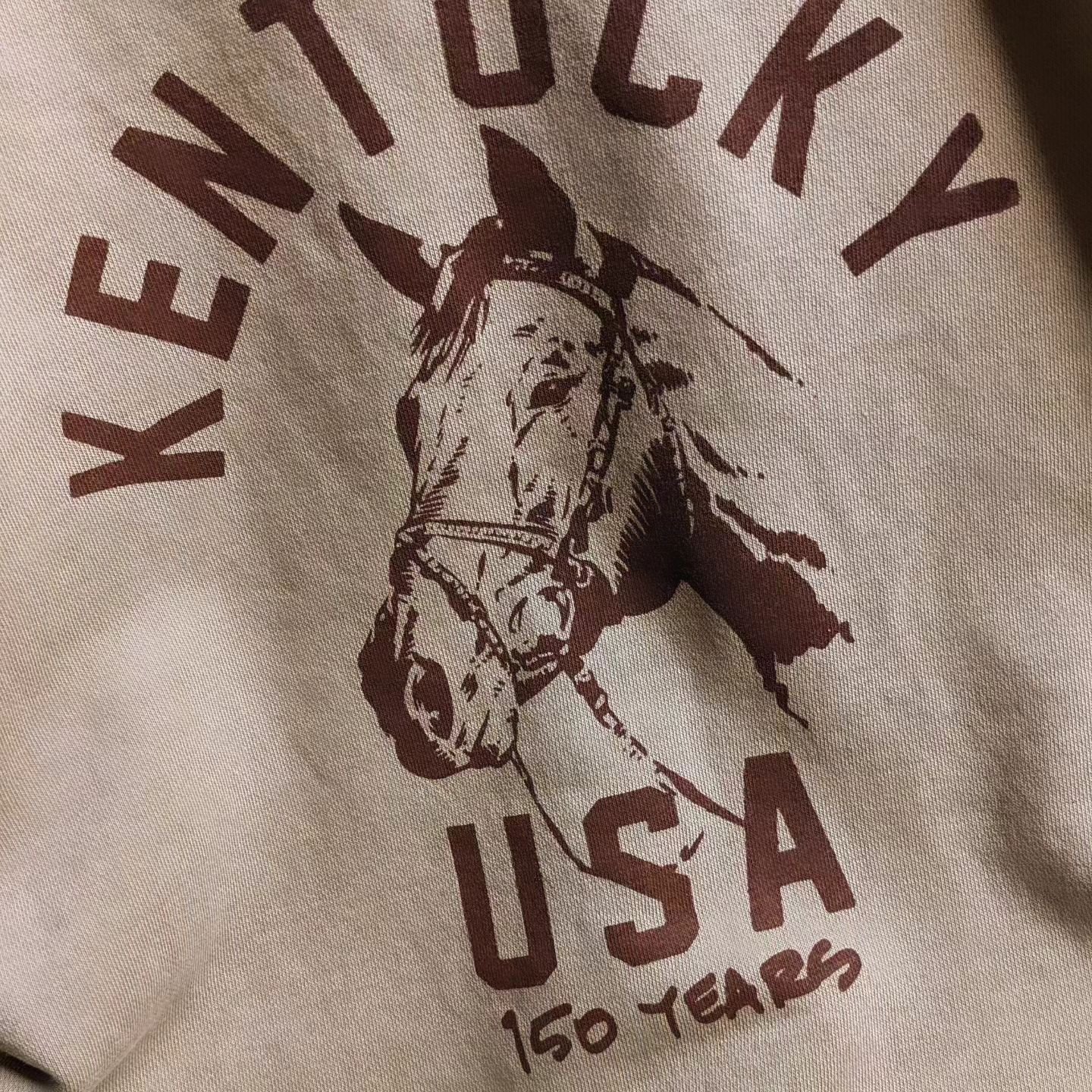 Still riding the high of that photo finish 150th Kentucky Derby? Today is the last day to grab a limited release &quot;150 Years&quot; hand-inked crew neck. Get it by midnight before it's gone!
.
.
.
#kyderby #kyderby150 #derby150 #runfortheroses #ke