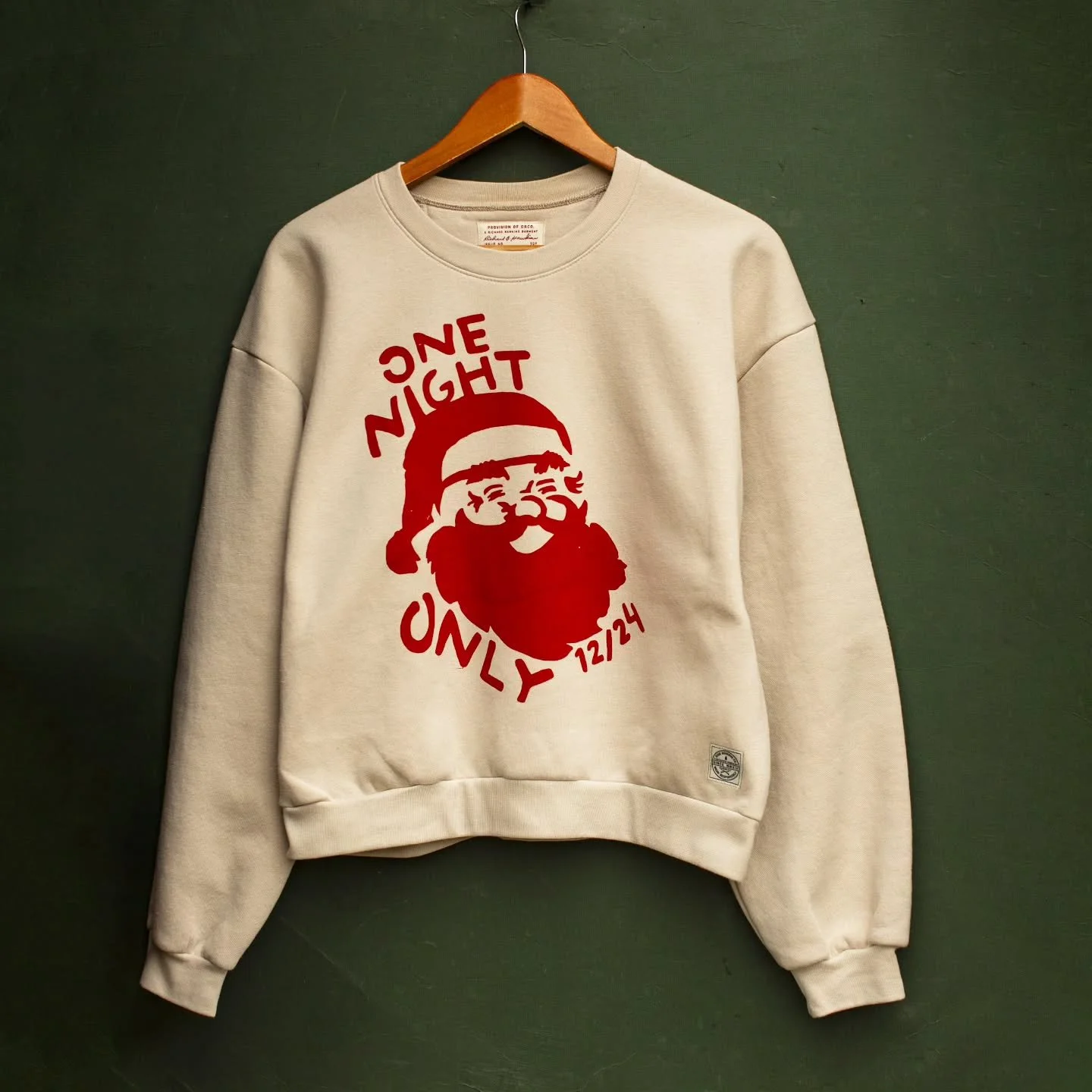 Our One Night Only styles (ss tee + sweatshirt) have been season favorites for years. This year we are excited to add a third to the collection. Order the ONO Women's Boxy Cut Crew by 12/16 for holiday delivery. (Fits true to size. Short crop.)