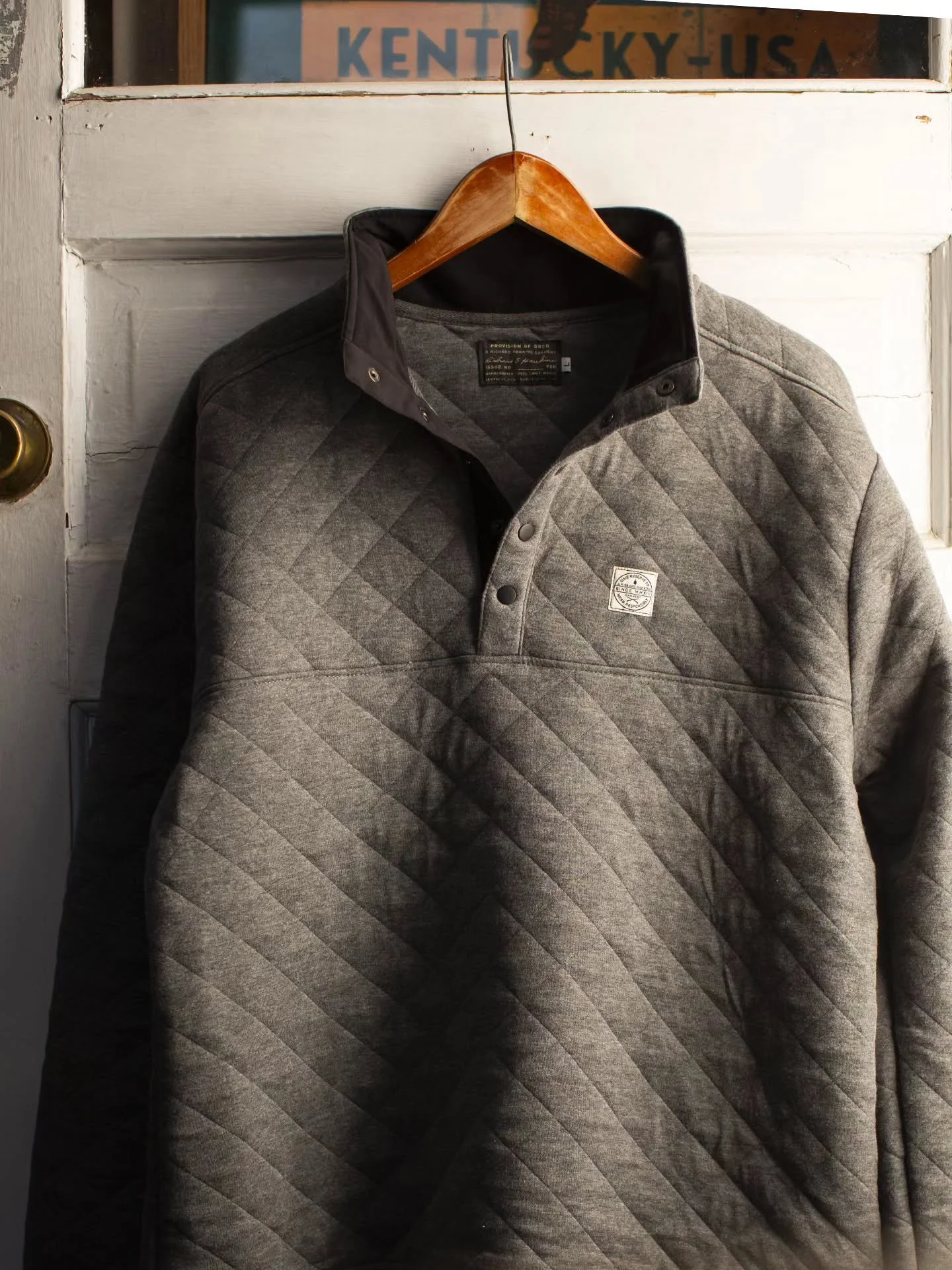 A good quilted pullover is a winter essential.