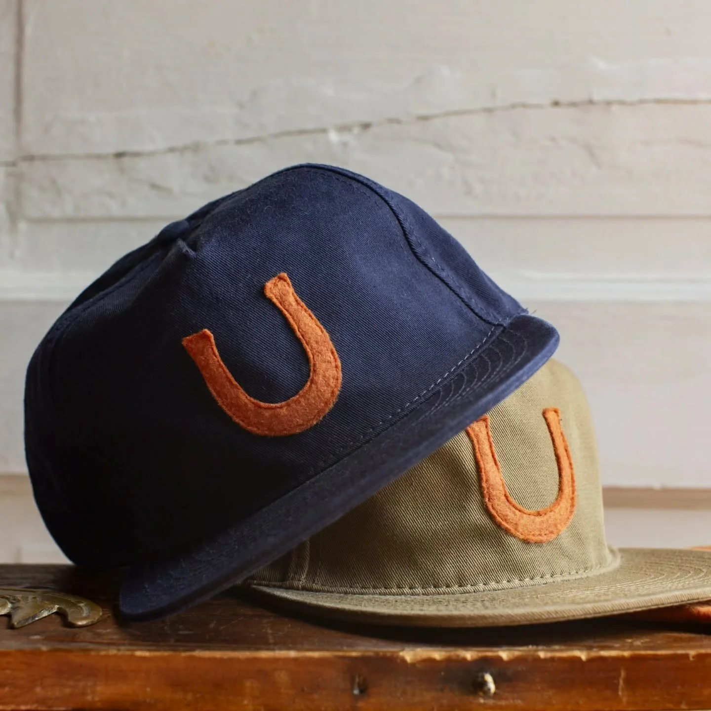 I've always heard that horseshoes can be lucky. Depends on which horse's shoes that you're betting on if you ask me. But I'd say our new Felt Horseshoe Caps may just be your lucky hat! 🐎 #horseshoe #headwear