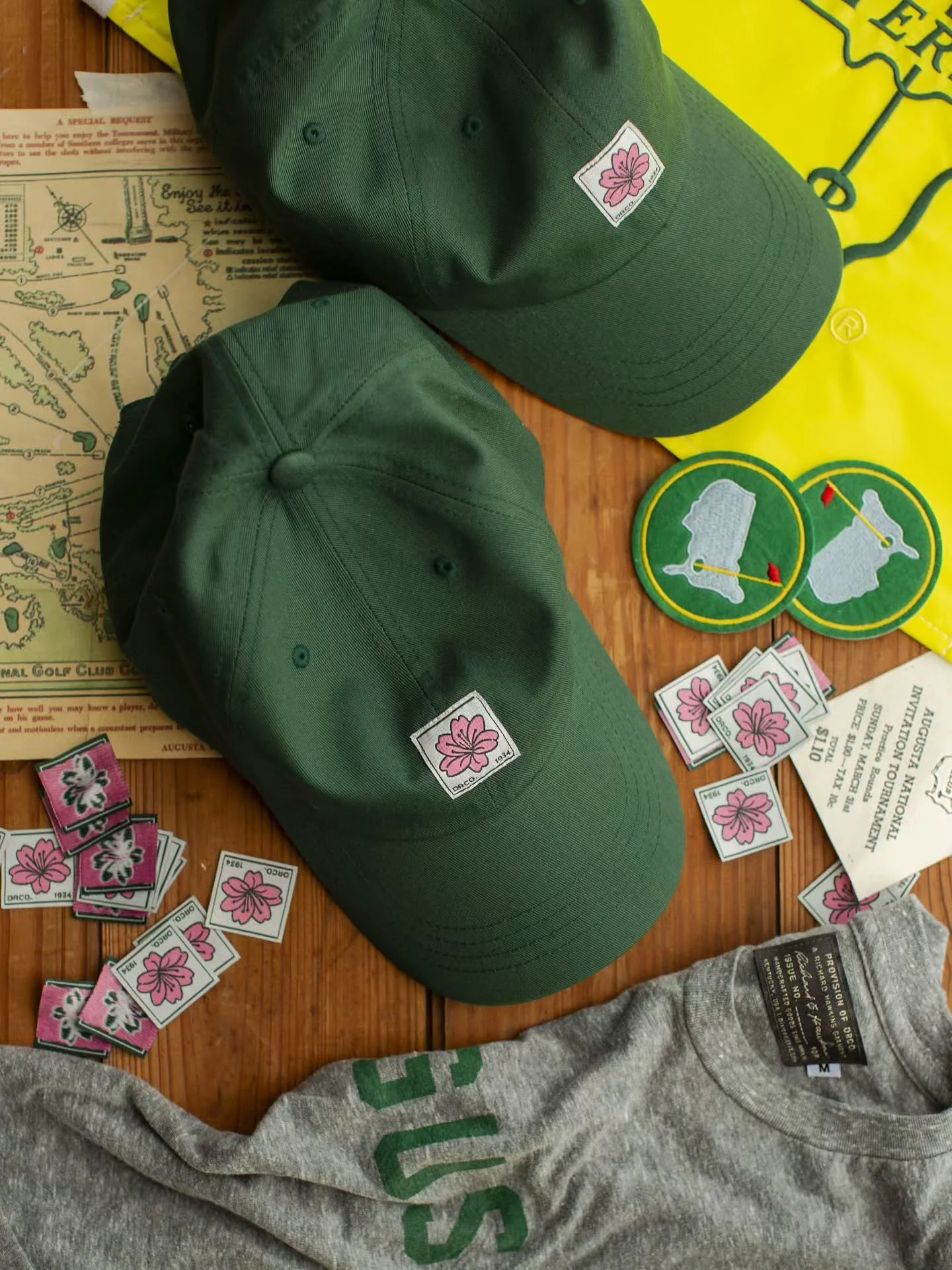 From bogeys to eagles, it's a hat for all occasions and score cards.