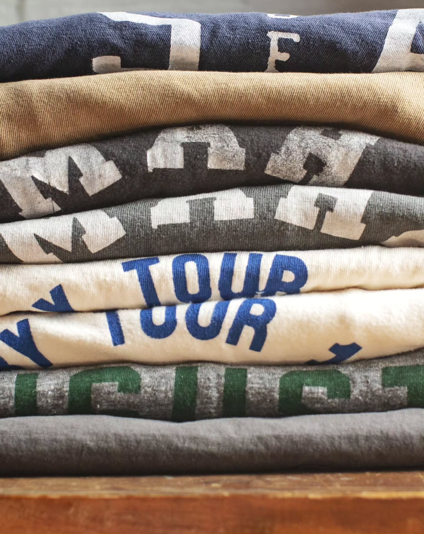 You won't find two shirts exactly alike in our hand-inked styles.