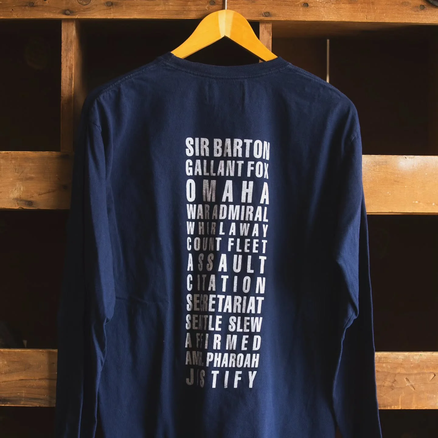 Golden Tempo will skip The Preakness, but good news for us...the Triple Crown (13 Legends) shirt lives to stand another year! 🏇

#goldentempo #preakness #triplecrown