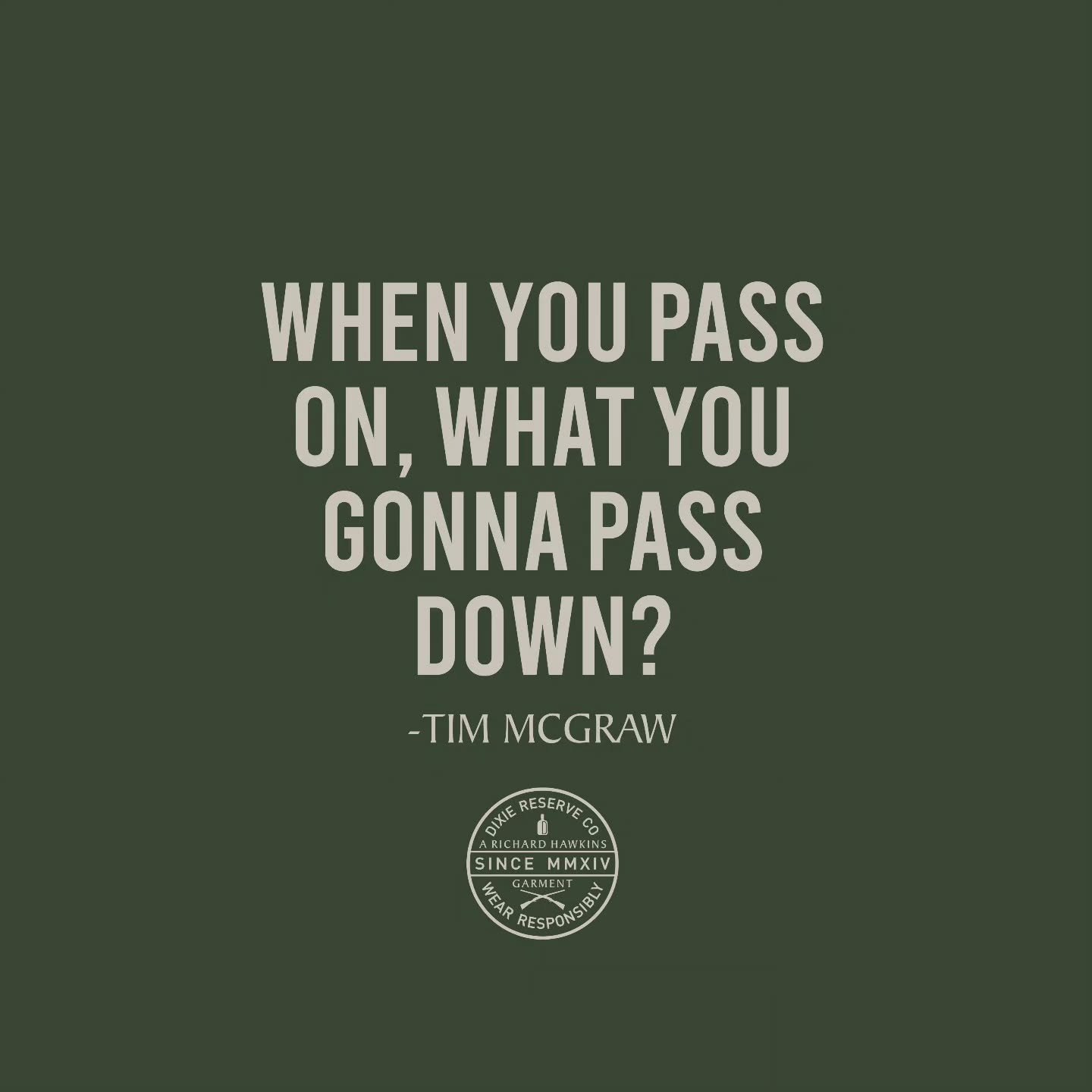 Wisdom. 
#McArthur #JoshThompson #ChaseMcgill #JamesonRodgers #Hardy