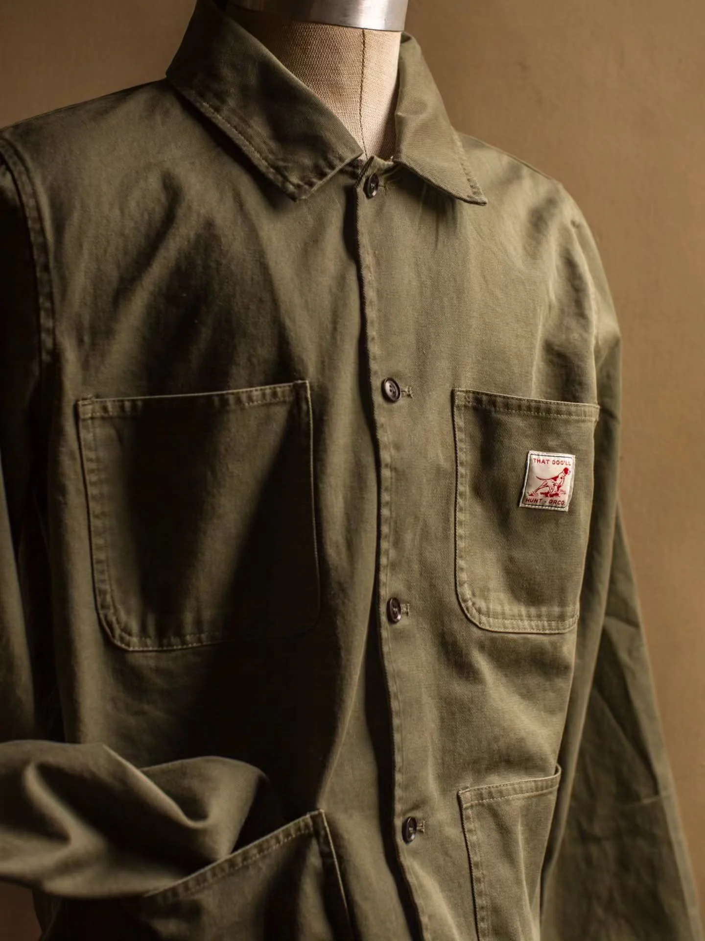 A duck canvas chore jacket + that dog'll hunt = the perfect summer to fall transition piece.