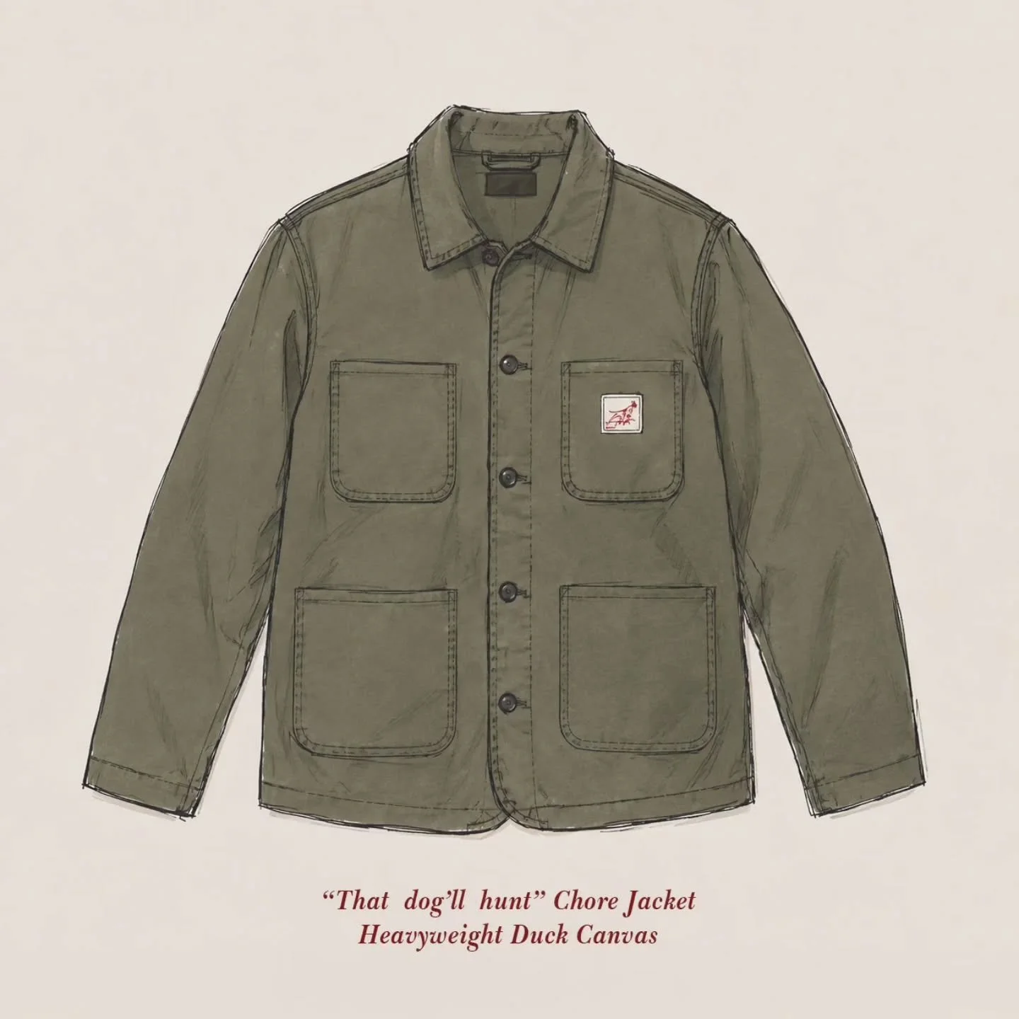 Somewhere between a worker's overshirt and a stripped-down blazer, the chore jacket (or barn jacket) has its origins in 19th century France. Created for the working man, the durable fabric and roomy cut was tailored for the craftsman&rsquo;s daily ch