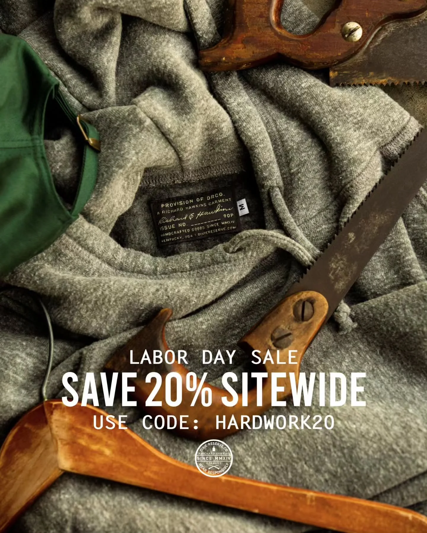 We don't do this often, but you've worked hard all year. Take 20% of your entire order through 9/8. Use code: HARDWORK20 at checkout.