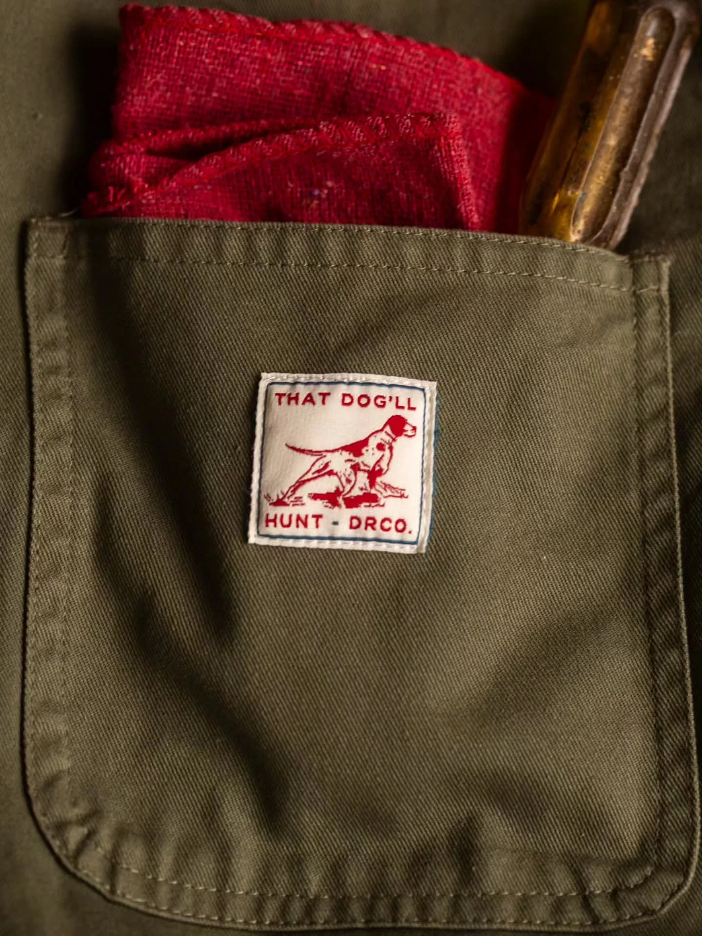Dog people are good people. Grab our duck canvas cotton "That Dog'll Hunt" Chore Jacket for the dog days of summer.