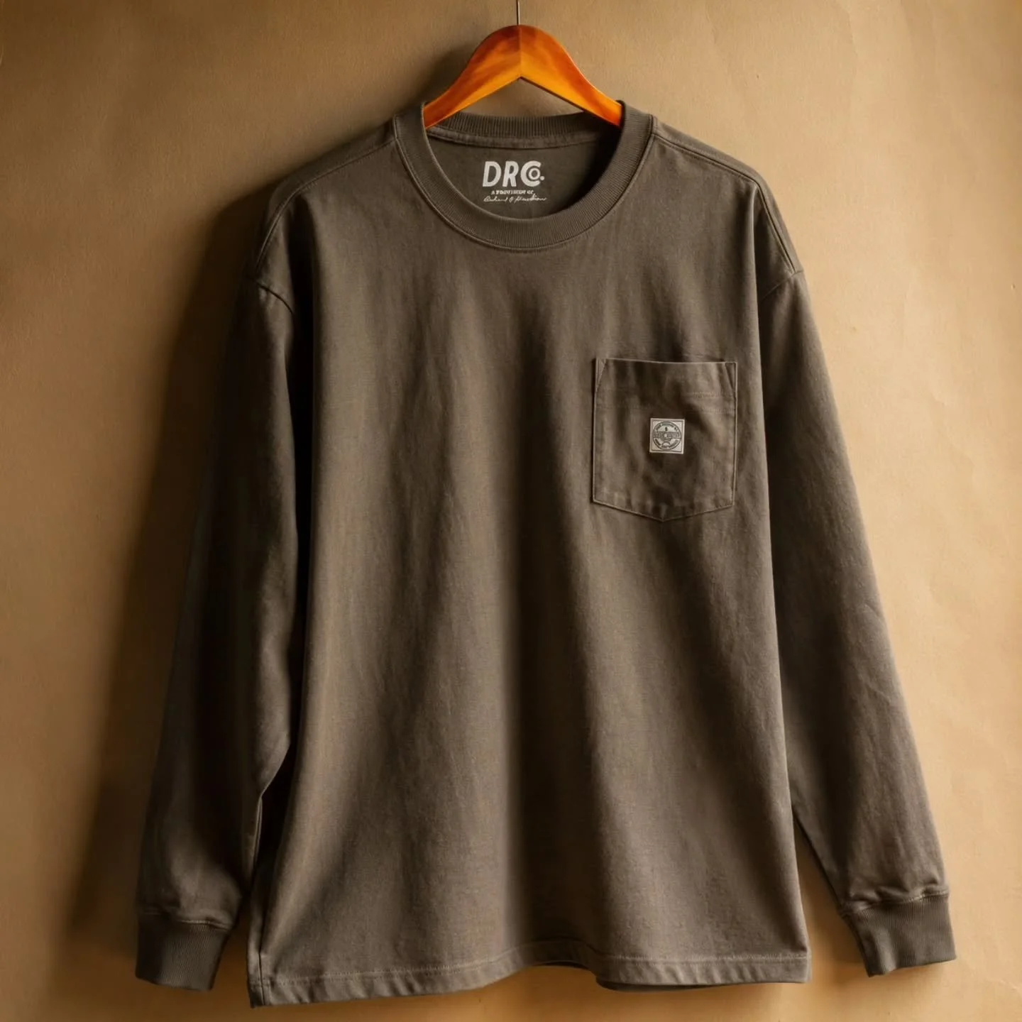 Our toughest tee to date. The Working Man's Pocket Tee in long sleeve in 9 oz. heavyweight cotton.