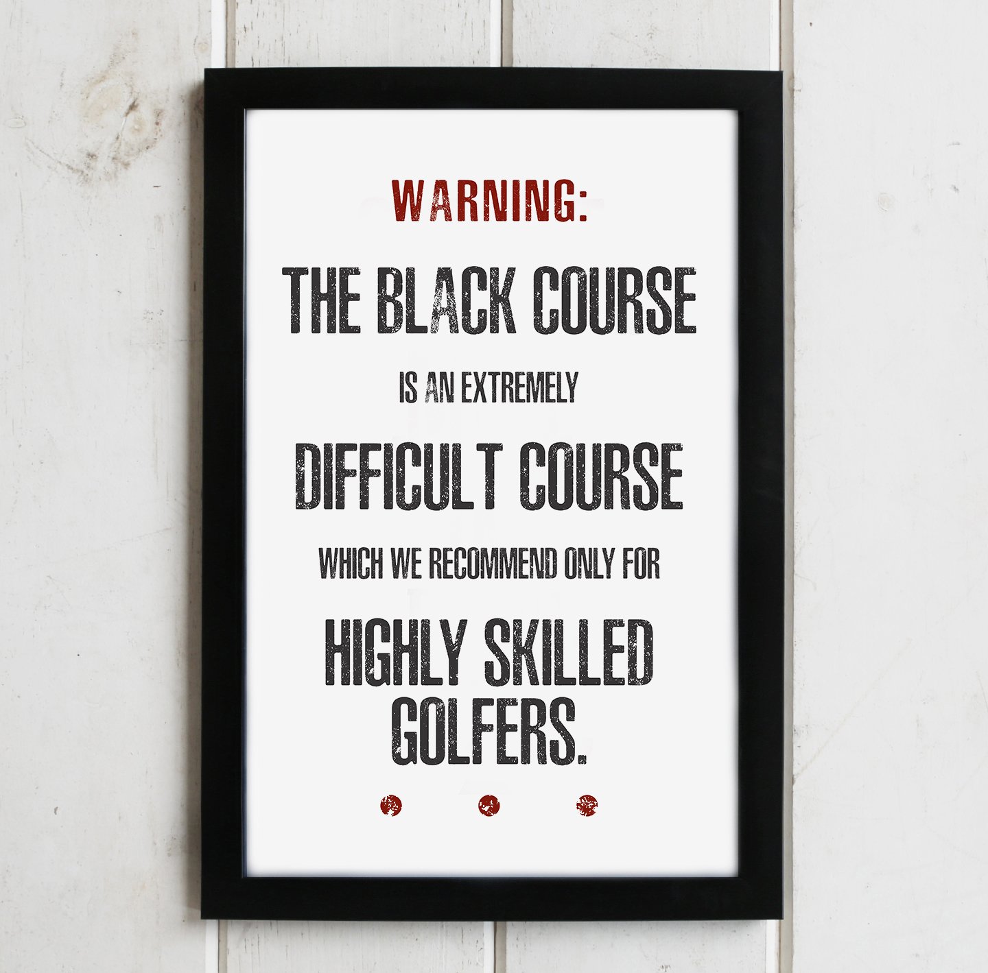 HIGHLY SKILLED GOLFERS PRINT