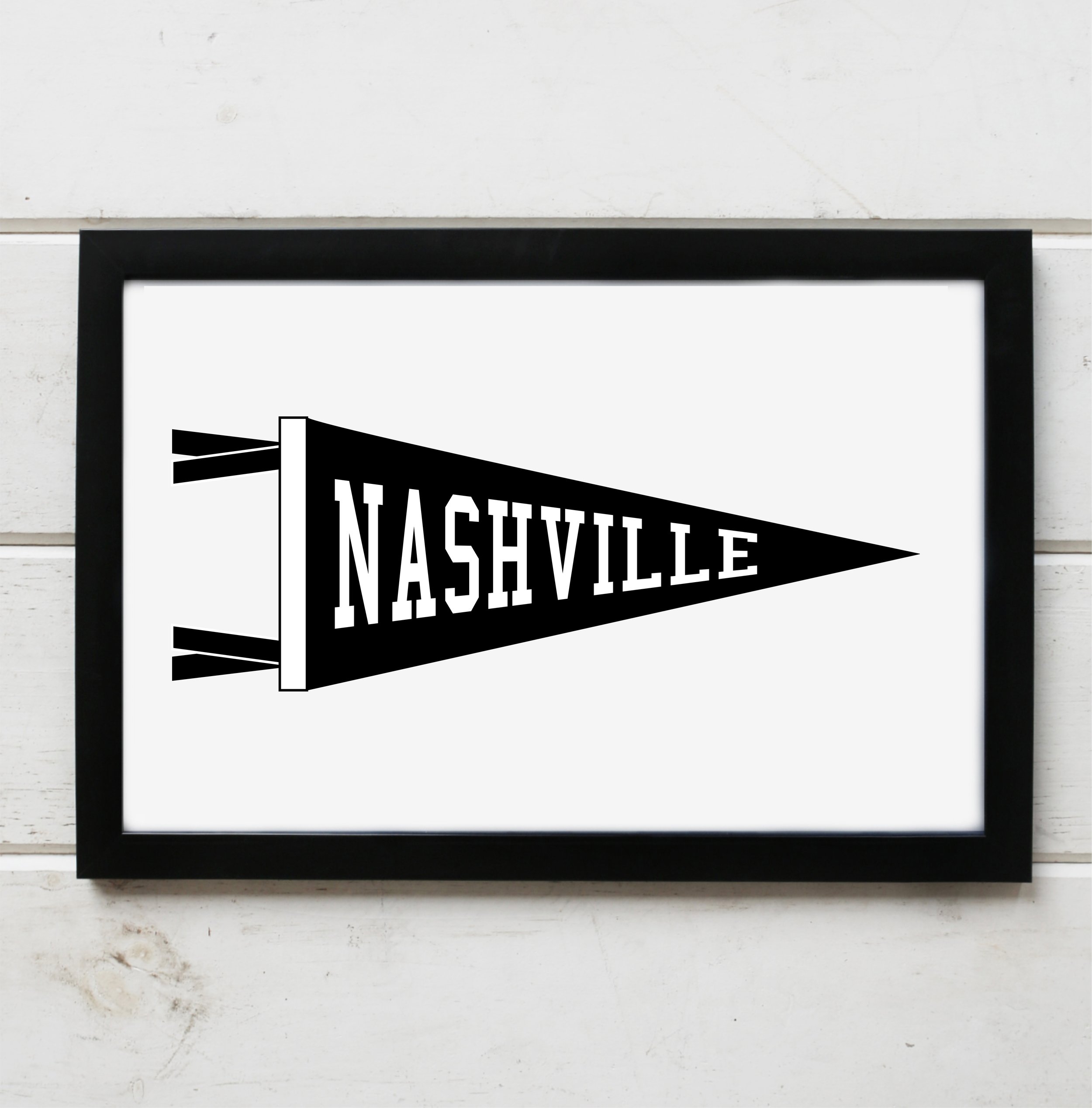 NASHVILLE PENNANT PRINT