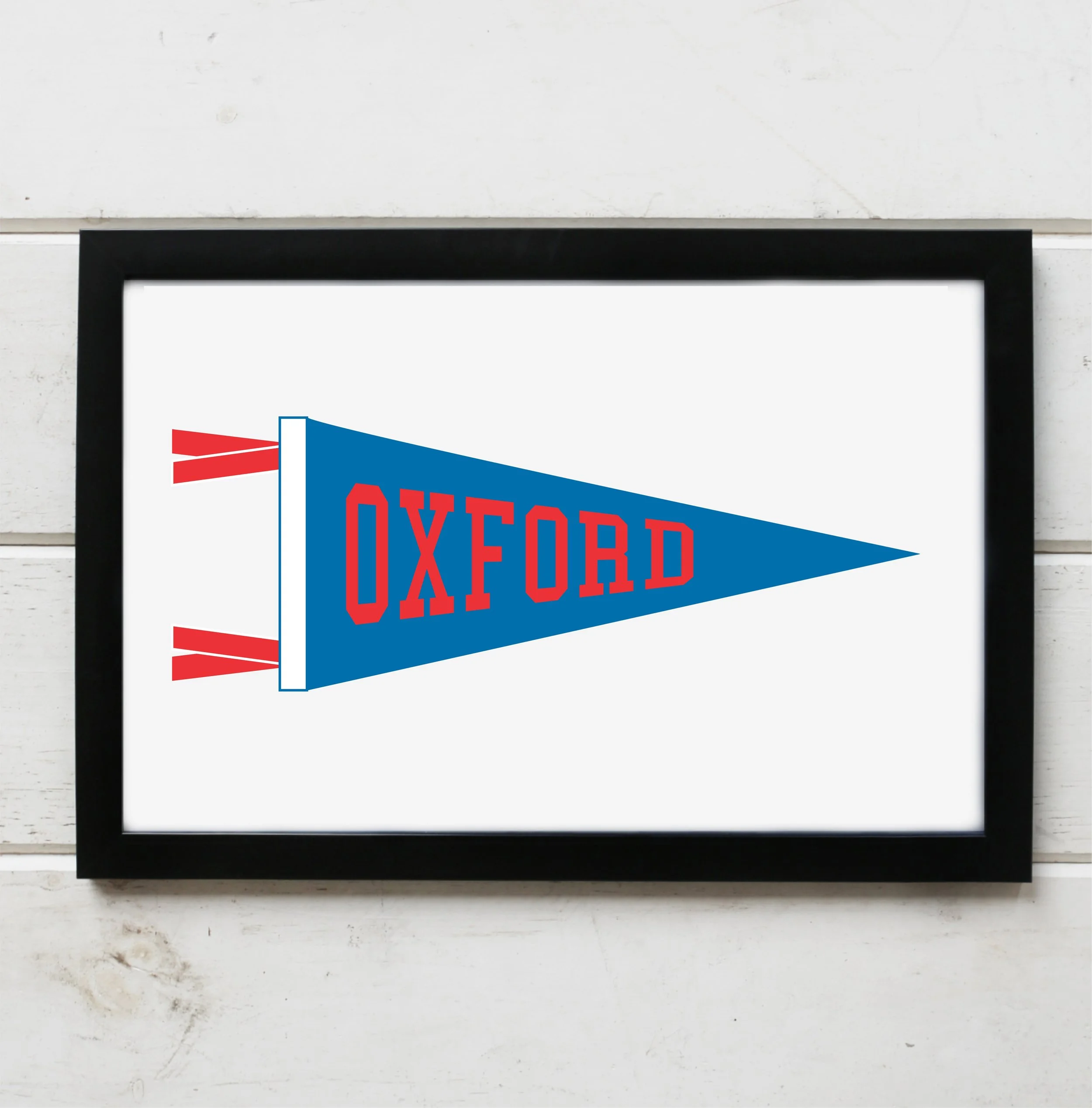 OXFORD PENNANT PRINT
