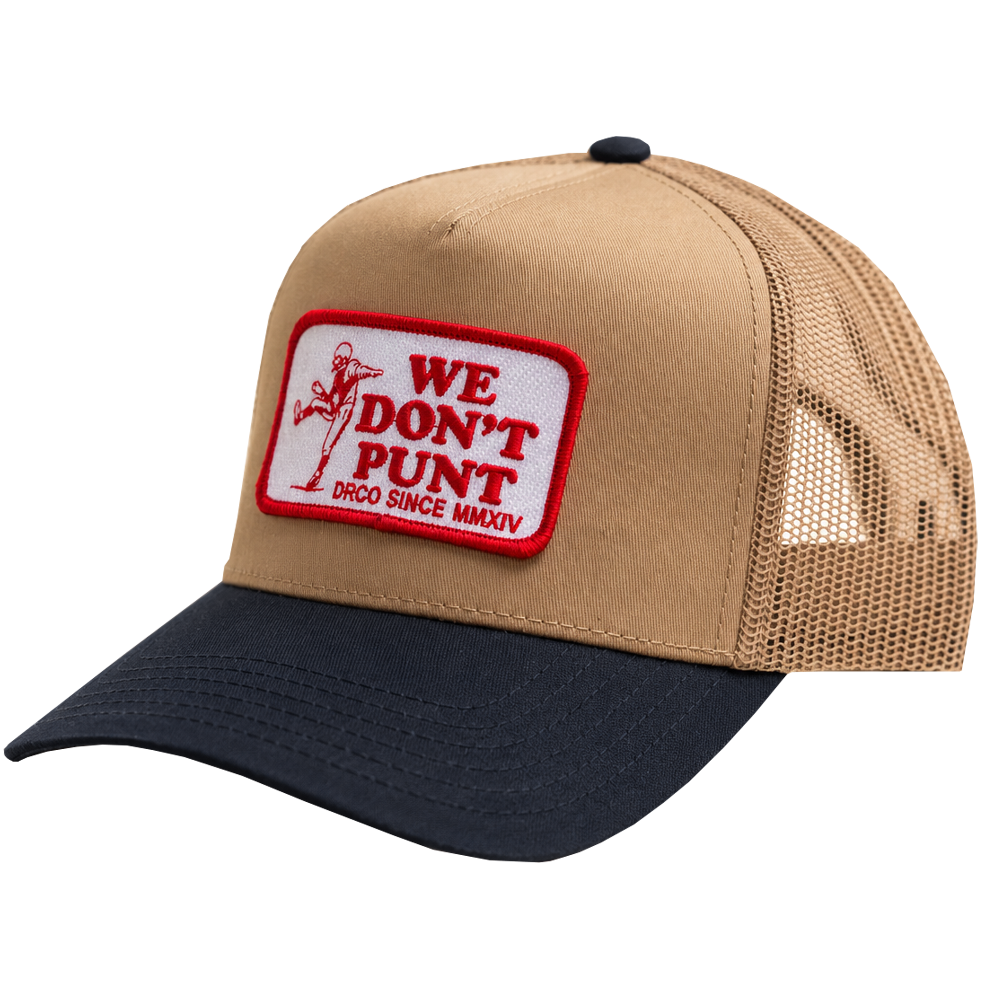 WE DON'T PUNT 5-PANEL TRUCKER