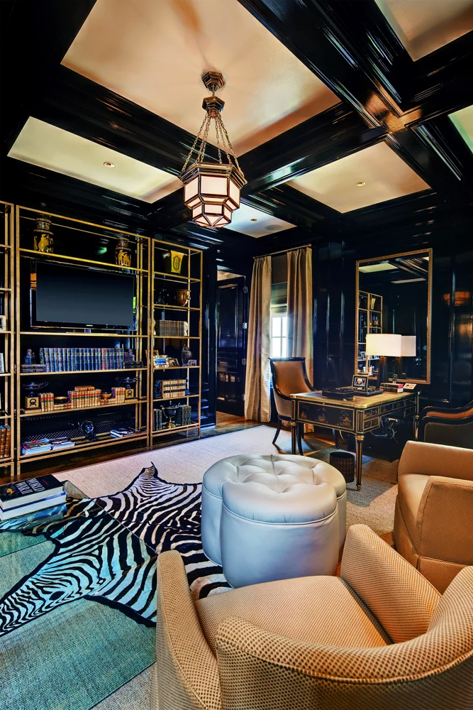 paneled library