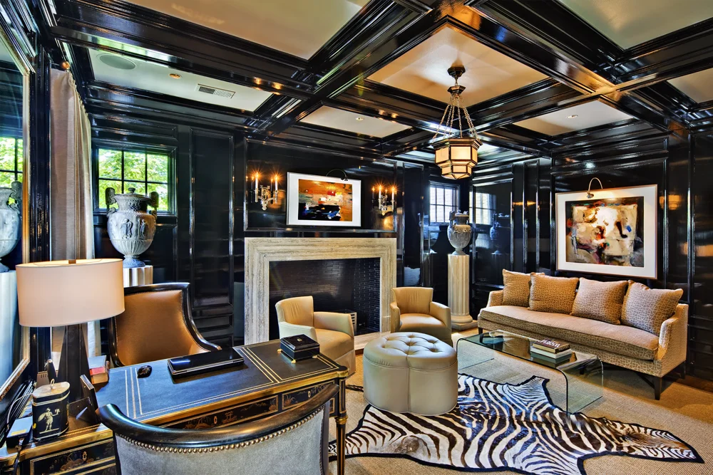 paneled office