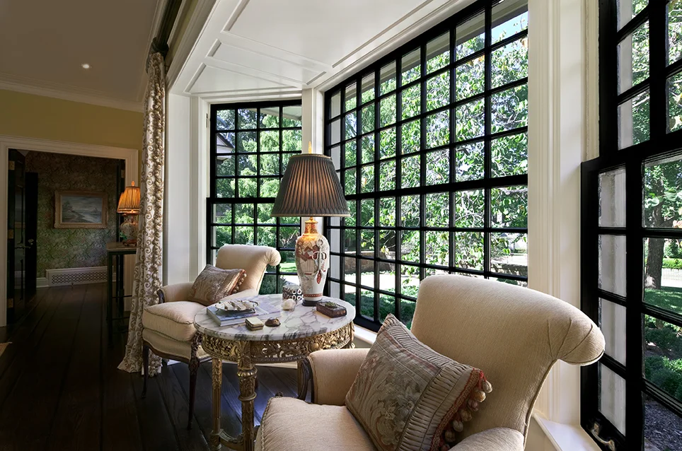 paneled bay window