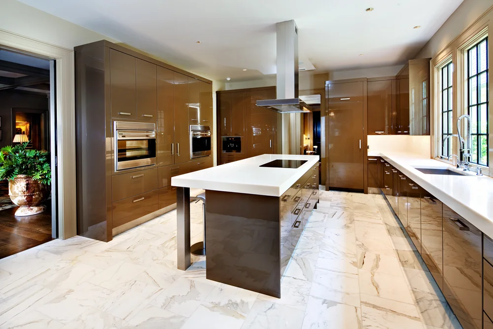 lacquered kitchen